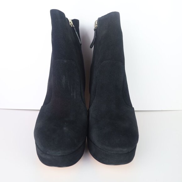 Kate Spade NY Barrett Suede Heel Boots Black 10 - Picture 3 of 16